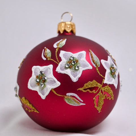 Julerose, mørk rød