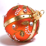 Eleanore julekule, oransje, liten