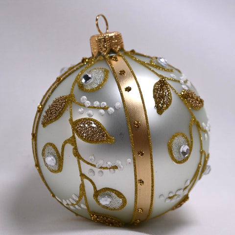 Eleanore julekule, blek grønn-