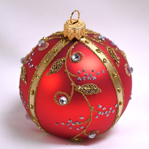 Eleanore julekule, rød