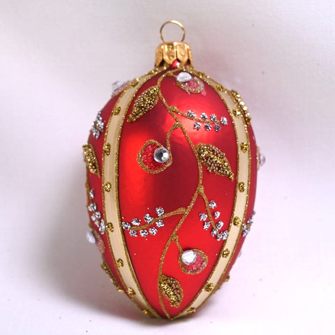 Eleanore julekule, rød