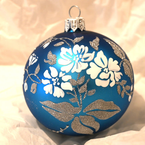 Kuben julekule, blå